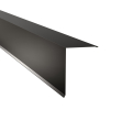 Pultabschluss Typ 6 | 80° | SONDERKANTTEIL | Stahl 0,50 mm | 25 µm Polyester | RAL 9005 Tiefschwarz #1