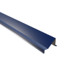 Schneefangblech als Prallblech | SONDERKANTTEIL | Stahl 0,50 mm | 25 µm Polyester | RAL 5010 Enzianblau #1