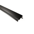 Schneefangblech als Prallblech | SONDERKANTTEIL | Stahl 0,50 mm | 25 µm Polyester | RAL 9005 Tiefschwarz #1