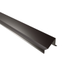 Schneefangblech als Prallblech | SONDERKANTTEIL | Stahl 0,63 mm | 25 µm Polyester | RAL 8087 Schokoladenbraun #1