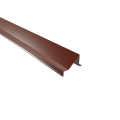 Schneefangblech als Prallblech | SONDERKANTTEIL | Aluminium 0,70 mm | 25 µm Polyester | RAL 8012 Rotbraun #1
