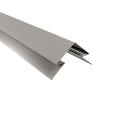 Selbstentlüftender First | 2000 mm | Stahl 0,50 mm | 25 µm Polyester | RAL 7035 Lichtgrau #1