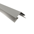Selbstentlüftender First | 2000 mm | Stahl 0,50 mm | 25 µm Polyester | RAL 9006 Weißaluminium #1