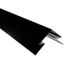 Selbstentlüftender First | 2000 mm | Stahl 0,50 mm | 35 µm Mattpolyester | 33 Schwarz #1