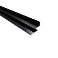 Selbstentlüftender Wandanschluss | 2000 mm | Stahl 0,50 mm | 35 µm Mattpolyester | 23 Dunkelgrau #1