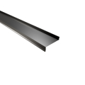 Sohlbank | 2000 mm | Stahl 0,50 mm | 25 µm Polyester | RAL 9005 Tiefschwarz #1