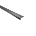 Traufenblech Typ 6 | 100° | SONDERKANTTEIL | Stahl 0,50 mm | 25 µm Polyester | RAL 7016 Anthrazitgrau #1
