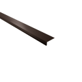 Traufenblech Typ 6 | 100° | SONDERKANTTEIL | Stahl 0,50 mm | 35 µm Mattpolyester | 32 Dunkelbraun #1