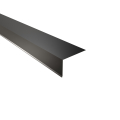 Traufenblech Typ 7 | 95° | SONDERKANTTEIL | Stahl 0,50 mm | 25 µm Polyester | RAL 9005 Tiefschwarz #1