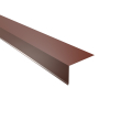 Traufenblech Typ 7 | 95° | SONDERKANTTEIL | Aluminium 0,70 mm | 25 µm Polyester | RAL 8012 Rotbraun #1