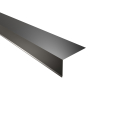 Traufenblech Typ 8 | 100° | SONDERKANTTEIL | Stahl 0,50 mm | 25 µm Polyester | RAL 9005 Tiefschwarz #1
