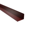 Wandanschluss Typ 4 | 90° | SONDERKANTTEIL | Stahl 0,50 mm | 25 µm Polyester | RAL 3005 Weinrot #1