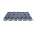 Pfannenblech Typ 2/1060 | Stahl 0,50 mm | 25 µm Polyester | RAL 5010 Enzianblau | Anti-Tropf 110 #2