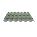 Pfannenblech Typ 2/1060 | Stahl 0,50 mm | 25 µm Polyester | RAL 6011 Resedagrün | Anti-Tropf 110 #2