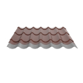 Pfannenblech Typ 2/1060 | Stahl 0,50 mm | 25 µm Polyester | RAL 8012 Rotbraun | Anti-Tropf 110 #2