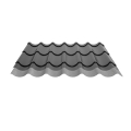 Pfannenblech Typ 2/1060 | Stahl 0,50 mm | 25 µm Polyester | RAL 9005 Tiefschwarz | Anti-Tropf 110 #2