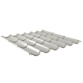 Pfannenblech Typ 2/1060 | Stahl 0,50 mm | 25 µm Polyester | RAL 9006 Weißaluminium #1