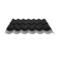 Pfannenblech Typ 2/1060 | Stahl 0,50 mm | 35 µm Mattpolyester | 33 Schwarz | Anti-Tropf 70 #2