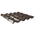 Pfannenblech Typ Europa | Stahl 0,50 mm | 25 µm Polyester | RAL 8014 Sepiabraun | Anti-Tropf 110B #1