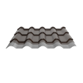 Pfannenblech Typ Europa | Stahl 0,50 mm | 25 µm Polyester | RAL 8014 Sepiabraun | Anti-Tropf 110B #2