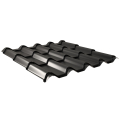 Pfannenblech Typ Europa | Stahl 0,50 mm | 25 µm Polyester | RAL 9005 Tiefschwarz #1