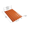 MINI-Trapezblech W-20/685 | 180x Palette | 1200 mm | Stahl 0,40 mm | 25 µm Polyester | RAL 8004 Kupferbraun | 180 Stk. pro Palette #2