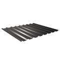 Trapezblech W-20/1100 | Dachprofil | Stahl 0,50 mm | 25 µm Polyester | RAL 9005 Tiefschwarz #1