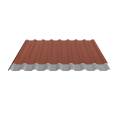 Trapezblech W-20/1100 | Dachprofil | Stahl 0,50 mm | 35 µm Mattpolyester | 75 Ziegelrot | Anti-Tropf 110 #2