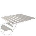 Trapezblech W-20/1100 mit Zusatzprägung | Wandprofil | Stahl 0,50 mm | 25 µm Polyester | RAL 7035 Lichtgrau #1