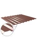 Trapezblech W-20/1100 mit Zusatzprägung | Wandprofil | Stahl 0,50 mm | 25 µm Polyester | RAL 8012 Rotbraun #1