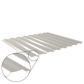 Trapezblech W-20/1100 mit Zusatzprägung | Wandprofil | Stahl 0,50 mm | 25 µm Polyester | RAL 9002 Grauweiß #1