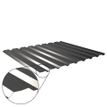 Trapezblech W-20/1100 mit Zusatzprägung | Wandprofil | Stahl 0,50 mm | 25 µm Polyester | RAL 9005 Tiefschwarz #1