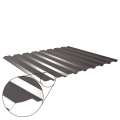 Trapezblech W-20/1100 mit Zusatzprägung | Wandprofil | Stahl 0,63 mm | 25 µm Polyester | RAL 8017 Schokoladenbraun #1