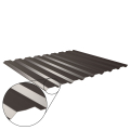 Trapezblech W-20/1100 mit Zusatzprägung | Wandprofil | Stahl 0,50 mm | 60 µm Puramid | RAL 8017 Schokoladenbraun #1
