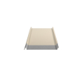 Trapezblech W-33/500 ohne Tiefsickenprägung | Stahl 0,50 mm | 25 µm Polyester | RAL 1015 Hellelfenbein | Anti-Tropf 70 #2