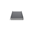 Trapezblech W-33/500 ohne Tiefsickenprägung | Stahl 0,50 mm | 25 µm Polyester | RAL 7016 Anthrazitgrau | Anti-Tropf 70 #2