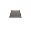 Trapezblech W-33/500 ohne Tiefsickenprägung | Stahl 0,50 mm | 25 µm Polyester | RAL 8014 Sepiabraun | Anti-Tropf 70 #2