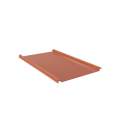Trapezblech W-33/500 ohne Tiefsickenprägung | Stahl 0,50 mm | 25 µm Polyester | RAL 8004 Kupferbraun | Anti-Tropf 70 #1