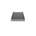 Trapezblech W-33/500 ohne Tiefsickenprägung | Stahl 0,50 mm | 25 µm Polyester | RAL 9005 Tiefschwarz | Anti-Tropf 70 #2