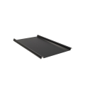 Trapezblech W-33/500 ohne Tiefsickenprägung | Stahl 0,50 mm | 25 µm Polyester | RAL 9005 Tiefschwarz #1