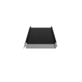 Trapezblech W-33/500 ohne Tiefsickenprägung | Stahl 0,50 mm | 35 µm Mattpolyester | 33 Schwarz | Anti-Tropf 70 #2