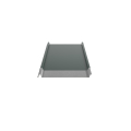 Trapezblech W-33/500 ohne Tiefsickenprägung | Aluminium 0,70 mm | 25 µm Polyester | RAL 6005 Moosgrün | Anti-Tropf 110 #2