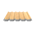 Trapezblech W-35/1035 | Dachprofil | Stahl 0,50 mm | 35 µm Strukturpolyester | Holzoptik Ahorn | Anti-Tropf 70 #2