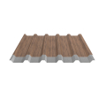 Trapezblech W-35/1035 | Dachprofil | Stahl 0,50 mm | 35 µm Strukturpolyester | Holzoptik Eiche | Anti-Tropf 70 #2