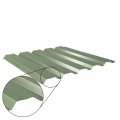 Trapezblech W-35/1035 mit Zusatzprägung | Wandprofil | Stahl 0,50 mm | 25 µm Polyester | RAL 6011 Resedagrün #1
