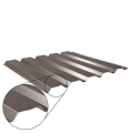 Trapezblech W-35/1035 mit Zusatzprägung | Wandprofil | Stahl 0,50 mm | 25 µm Polyester | RAL 8014 Sepiabraun #1