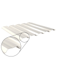 Trapezblech W-35/1035 mit Zusatzprägung | Wandprofil | Stahl 0,50 mm | 25 µm Polyester | RAL 9010 Reinweiß #1
