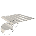 Trapezblech W-35/1035 mit Zusatzprägung | Wandprofil | Stahl 0,50 mm | 25 µm Polyester | RAL 9002 Grauweiß #1