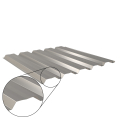 Trapezblech W-35/1035 mit Zusatzprägung | Wandprofil | Stahl 0,50 mm | 25 µm Polyester | RAL 9007 Graualuminium #1