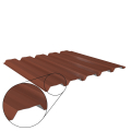 Trapezblech W-35/1035 mit Zusatzprägung | Wandprofil Stahl 0,50 mm | 35 µm Mattpolyester | 75 Ziegelrot Trapezblech W-35/1035 mit Zusatzprägung | Wandprofil | Stahl 0,50 mm | 35 µm Mattpolyester | 75 Ziegelrot #1